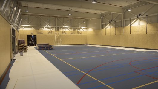 normakoestiek sportcomplex erasmus rotterdam