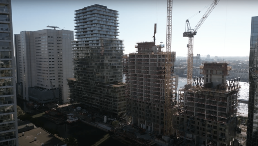 microbeton balkons de boompjes rotterdam