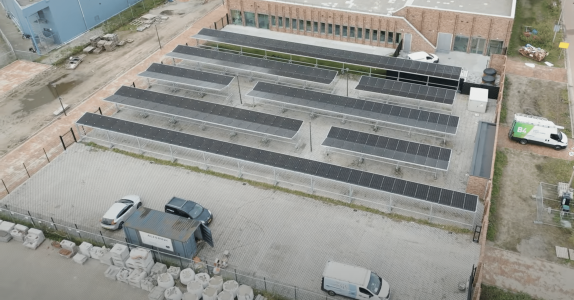 e-ports zonnepanelen fietsenstalling kompaan college zutphen