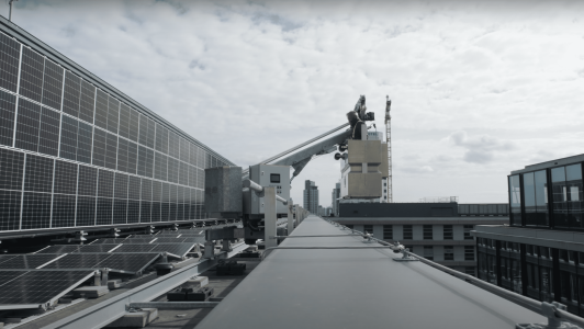 skylevel hogeschool rotterdam gevelonderhoudsinstallatie