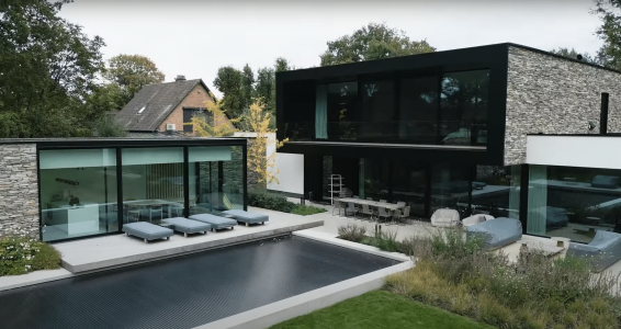 alulim gevelbekleding villa