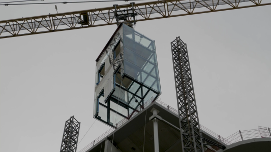 van den beemd duplex liftschacht tno gebouw leiden