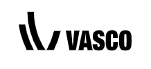 Vasco logo met zwarte tekst