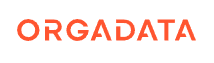 Orangekleurig OrgaData logo
