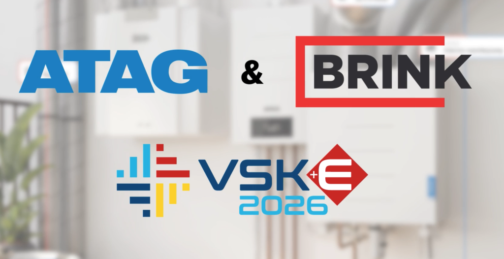 ATAG en BRINK logo's op VSK 2026 banner